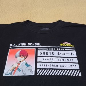 My Hero Academia Shoto UA High School ID T shirt size XXL